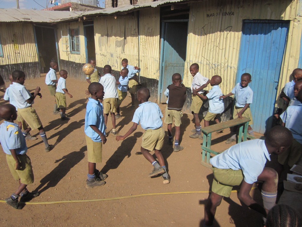 Children Playing Football